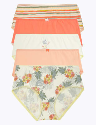 Lot de 5&nbsp;culottes midi en coton et Lycra&reg;