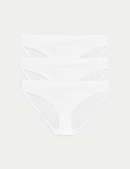 3pk Body Soft™ Lace Bikini Knickers