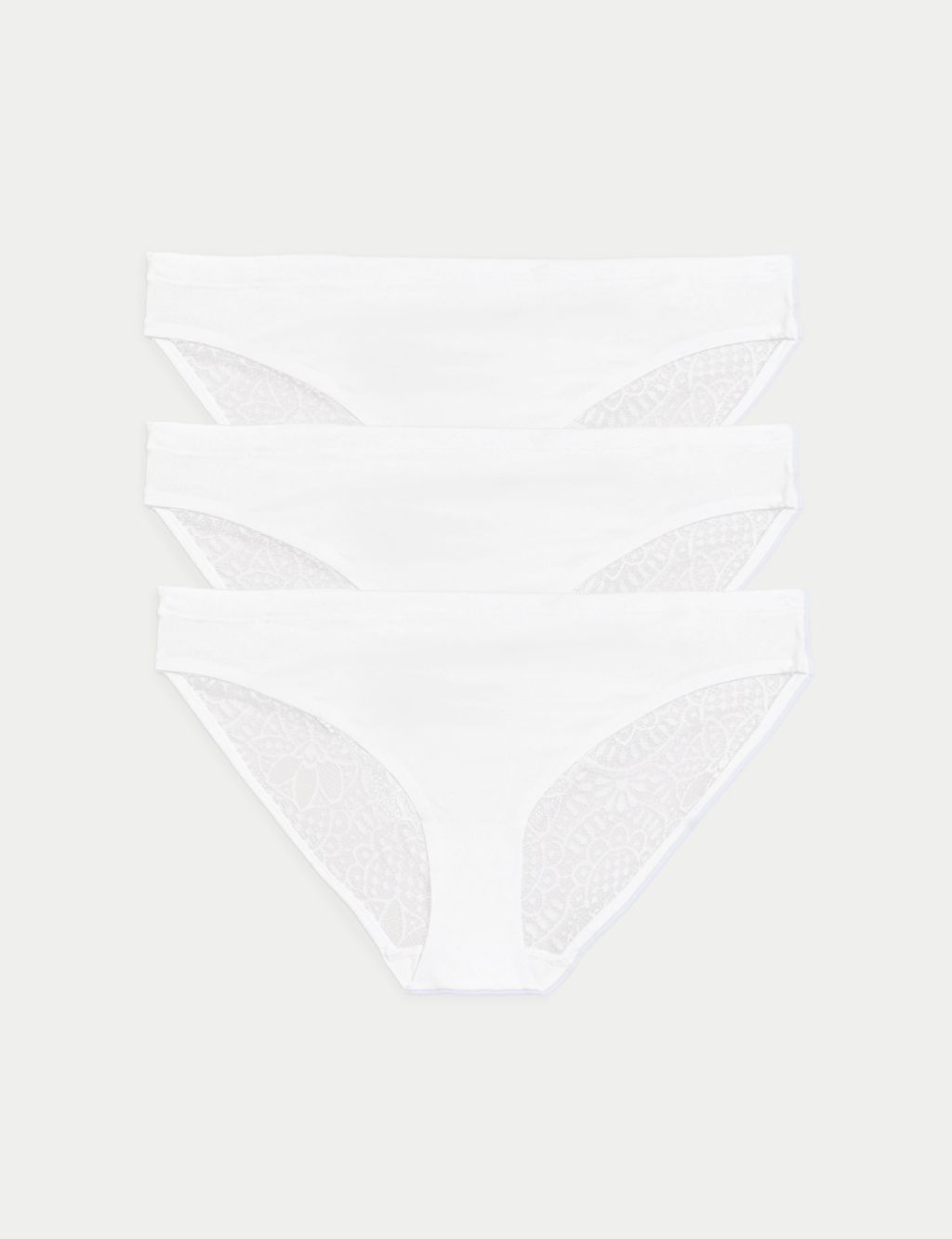 3pk Body Soft™ Lace Bikini Knickers image 1