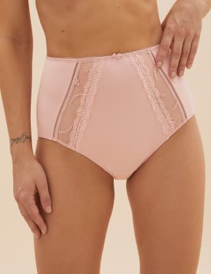 Lot de 5&nbsp;culottes embo&icirc;tantes &agrave; motif brod&eacute;