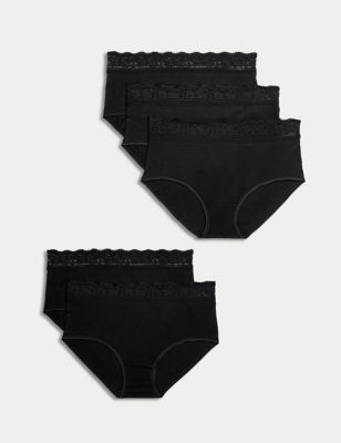 Calvin Klein Women`s Monochrome Cotton Bikini Panty 5 Pack (US, Alpha,  Small, Regular, Regular, Black(qp2800-402)/Pk_g) at  Women's Clothing  store