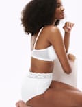 5pk Cotton Lycra® & Lace Full Briefs