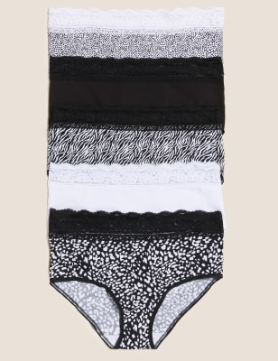 Cotton Printed M&S Ladies 5 Pack Full Briefs at Rs 52/piece in