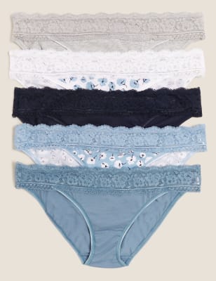 5 Pack Cotton Mix Skinny Fit Knicker