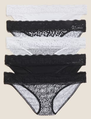 5 Pack Cotton Mix Skinny Fit Knicker