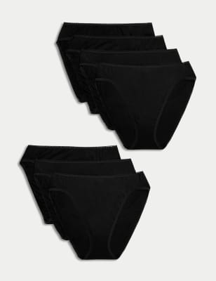 Ladies Assorted Designs High Leg Briefs (Pack of 5 Pairs)