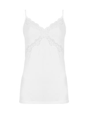 Lace Trim Vest with Cool Comfort™ Technology | M&S Collection | M&S