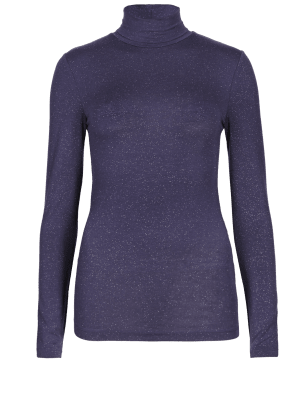 mens thermal polo neck tops