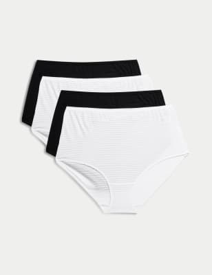 4pk Modal Rich No VPL Bikini Knickers, Body by M&S