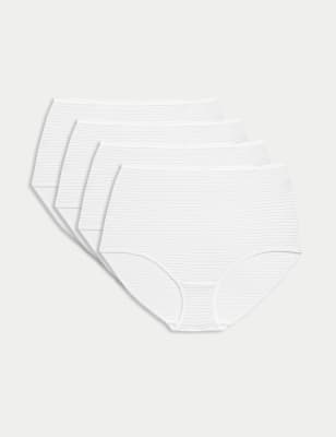 

Womens Body by M&S 4pk Modal Rich No VPL Full Briefs - White, White