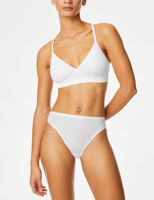 4pk Modal Rich No VPL High Leg Knickers