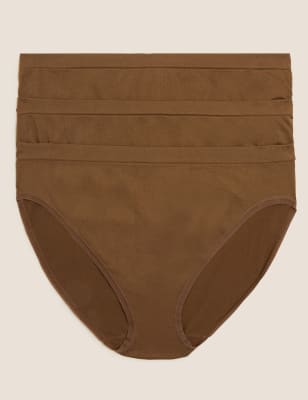 

M&S Collection Pack de 3 braguitas culotte de corte alto sin costurasWomens - Topaz, Topaz