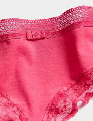 Victoria's Secret Bikini Underwear for Women, Lace Fabric, 5 Pack