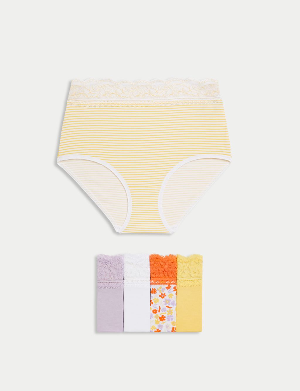 100% Cotton Boyshorts Panties for Women High Waisted Underwear Ladies Full Briefs  Panty Sleep Underpants Lingerie (Color : Yellow Floral, Size : XL 105) :  : Clothing, Shoes & Accessories