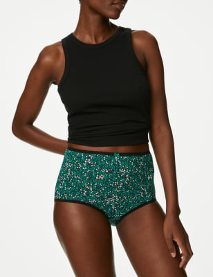 5pk Cotton Lycra™ Printed Full Briefs