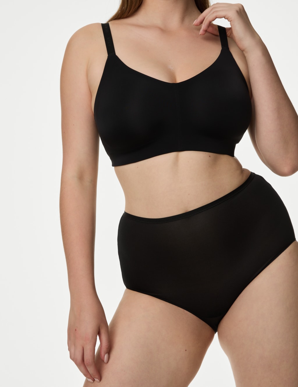 Underwear Set Exposed Black (S/M)