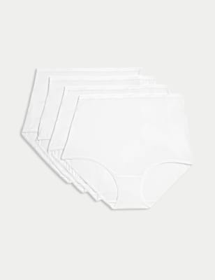 4pk Microfibre Full Briefs | M&S Collection | M&S