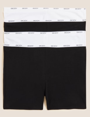 

Womens Body 4pk Supima Cotton Rich Boy Short - Black Mix, Black Mix