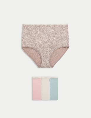 

Body by M&S Pack de 4 braguitas altas de algodónWomens - Cool Pink, Cool Pink