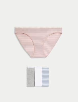 4pk Cotton Rich Bikini Knickers - CY