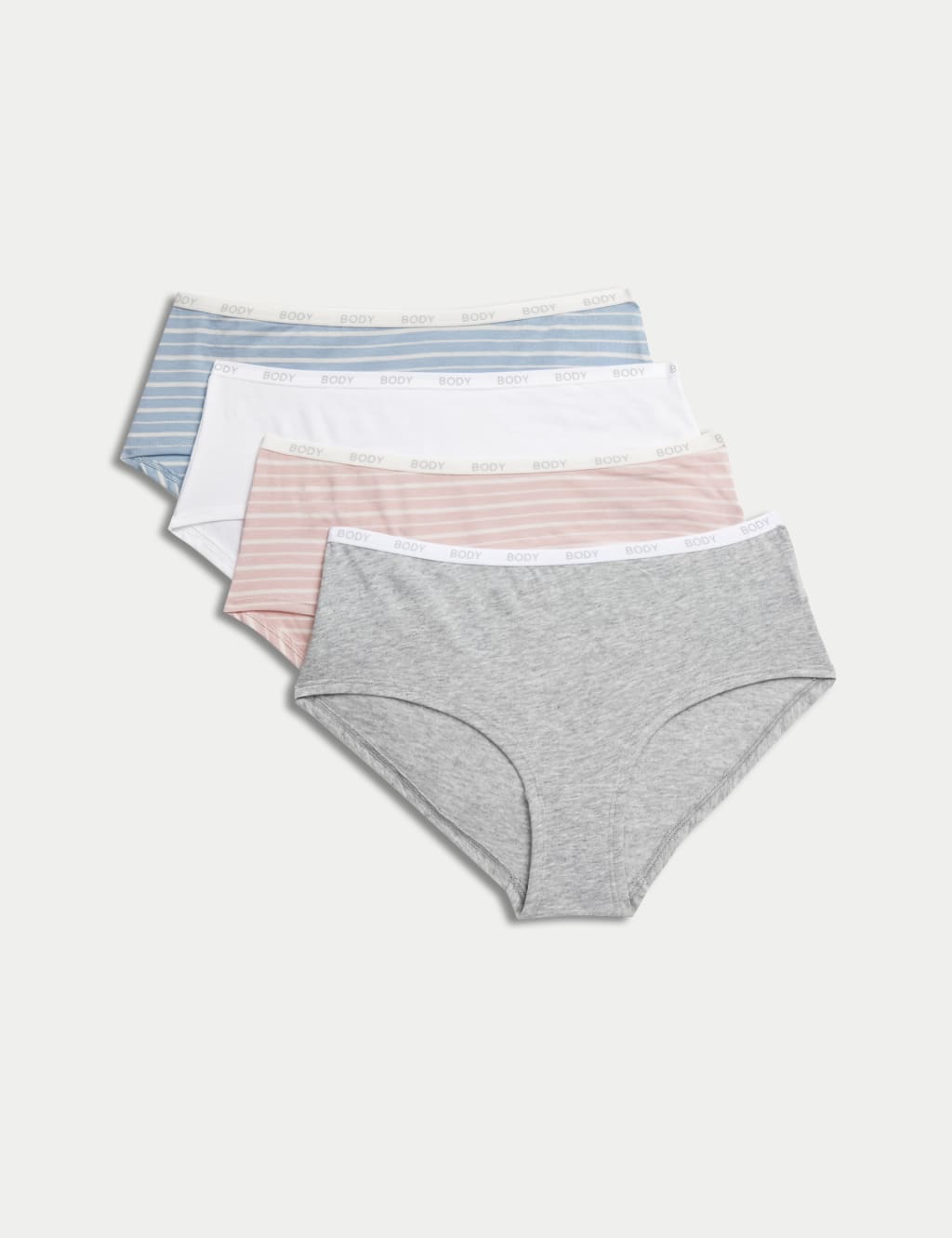 Buy Marks & Spencer Women's Cotton Blend Modern Boy Short Panties (Pack of  5) (60589916002_Grey Mix at