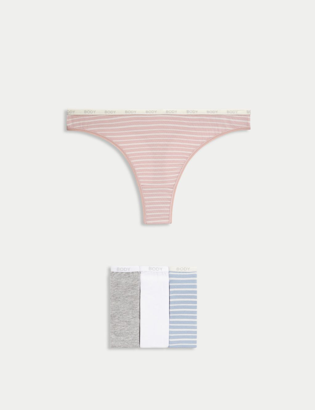 5-pack Seamless Ribbed Hipster Underwear Ambered Coral Multi