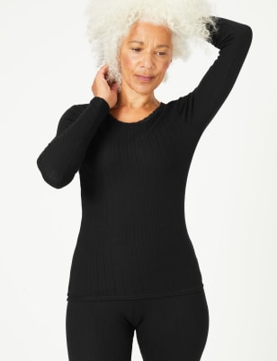 Lot de 2&nbsp;tops chauffants en maille ajour&eacute;e