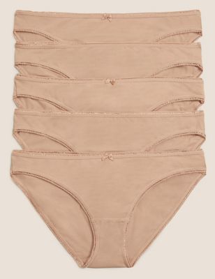 

Womens M&S Collection 5pk Cotton Rich Low Rise Bikini Knickers - Rose Quartz, Rose Quartz
