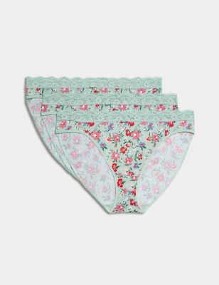 e-Tax  10.0% OFF on Marks & Spencer Women Panties High Leg Knickers  Wildblooms 3pk