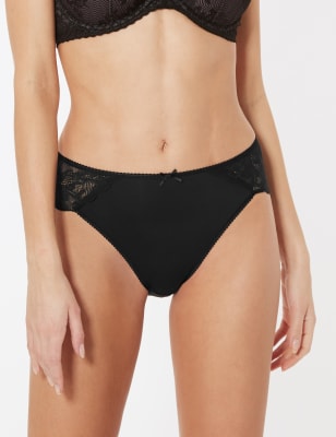 Lace Wrap High Leg Knickers  M&S Collection  M&S