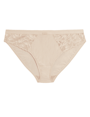 

Womens M&S Collection Slip Wild Blooms mit hoch ausgeschnittenem Bein - Opaline, Opaline