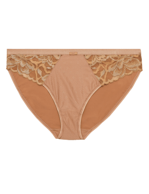 

Womens M&S Collection Slip Wild Blooms mit hoch ausgeschnittenem Bein - Rich Amber, Rich Amber
