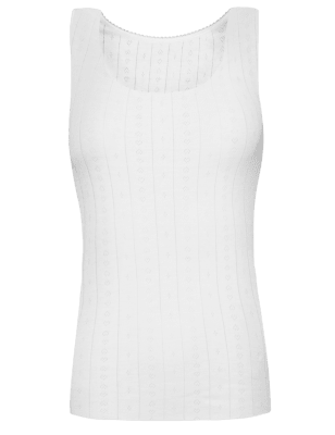 2 Pack Thermal Sleeveless Pointelle Vests | M&S Collection | M&S