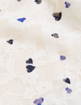 

Womens M&S Collection Lace Floral Brazilian Knickers - Cream Mix, Cream Mix