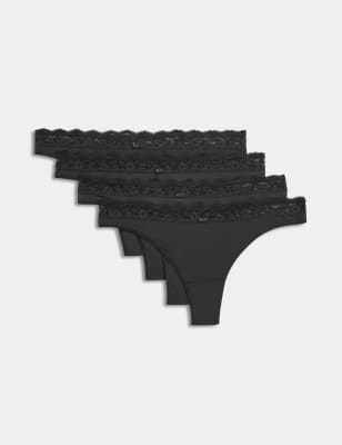 Knixwear Luxe Thong, M, Black : : Clothing, Shoes