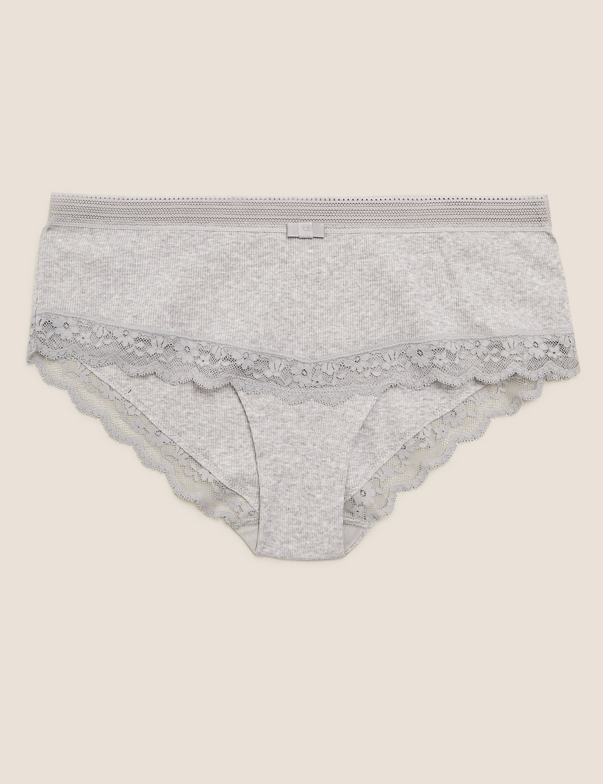 Cotton Mix Lace Low Rise Knickers
