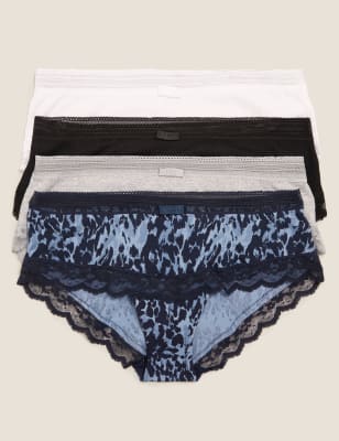 

Womens M&S Collection 4pk Cotton Rich Low Rise Shorts - Navy Mix, Navy Mix