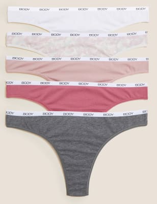 

BODY Pack de 5 tangas Body de algodón SupimaWomens - Pink Mix, Pink Mix