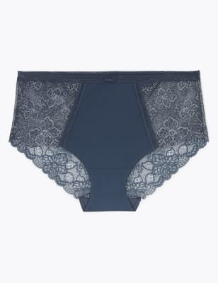 Body&trade; Lace Sparkle Midi Knickers