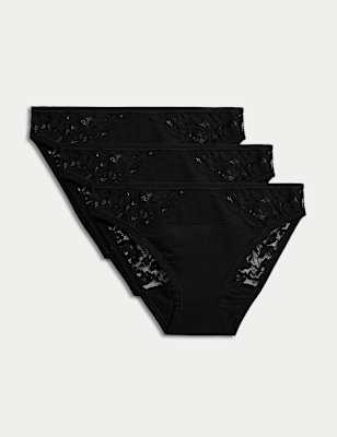 3pk Heavy Absorbency Period Bikini Knickers - CA