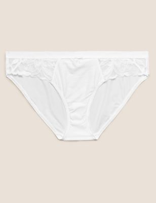  Culotte bikini à motif fleuri - White