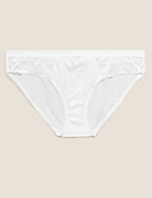  Culotte bikini à motif fleuri - White