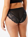 Sheer Lace High Leg Knickers