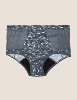 

M&S Collection Braguitas para la menstruación de corte alto de alta absorbenciaWomens - Grey Mix, Grey Mix