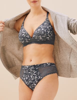 

Womens M&S Collection High Absorbency High Leg Period Knickers - Grey Mix, Grey Mix