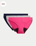 Lot de 3&nbsp;culottes bikini menstruelles ultra-absorbantes