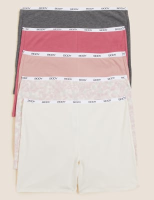 5pk Cotton Rich Boy Shorts