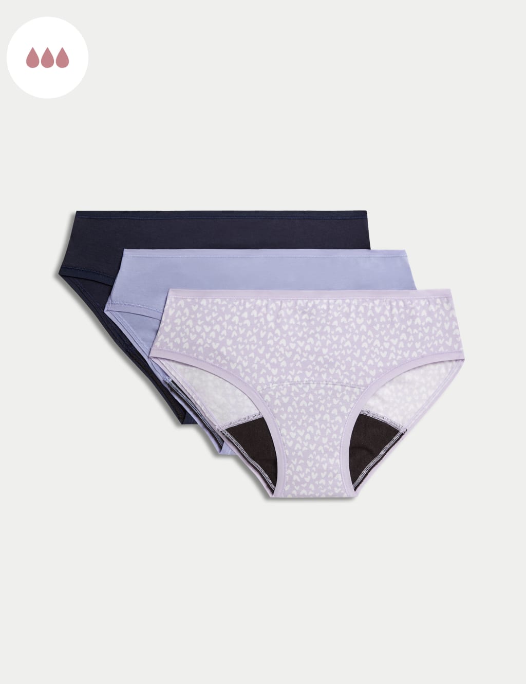 NEXT microfibre-and-lace-knickers-nxt-t48388-lilacpurple Monochrome Women  Briefs