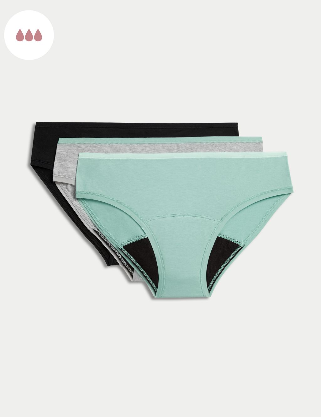 Buy Marks & Spencer Women's Cotton Blend Classic Underwear (Pack of 1)  (MSR2139_Multicolor_XS) at