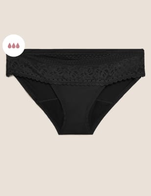 

M&S Collection Braguitas tipo bikini para la menstruación de alta absorciónWomens - Black, Black